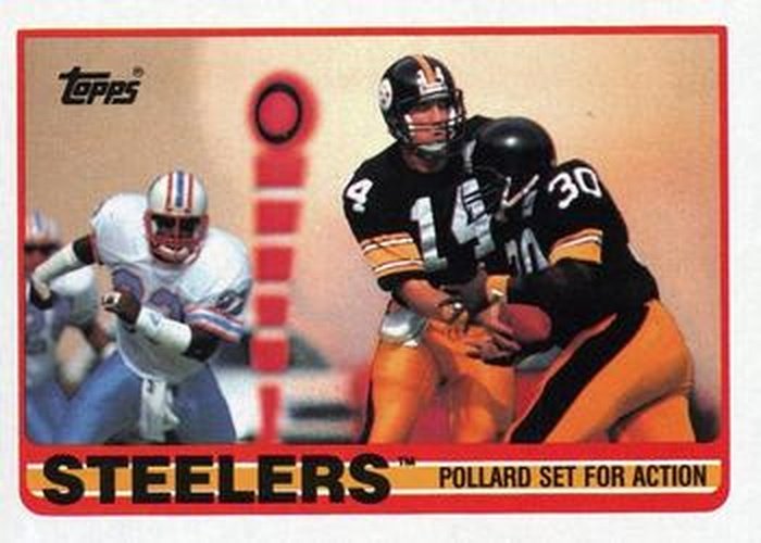 #314 Steelers Team Leaders - Frank Pollard - Pittsburgh Steelers - 1989 Topps Football