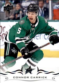 #314 Connor Carrick - Dallas Stars - 2018-19 Upper Deck Hockey