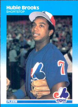 #314 Hubie Brooks - Montreal Expos - 1987 Fleer Baseball