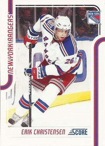 #314 Erik Christensen - New York Rangers - 2011-12 Score Hockey