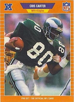 #314 Cris Carter - Philadelphia Eagles - 1989 Pro Set Football