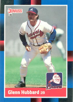 #314 Glenn Hubbard - Atlanta Braves - 1988 Donruss Baseball