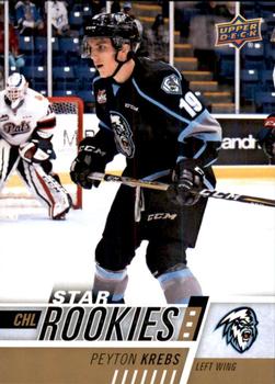 #314 Peyton Krebs - Kootenay Ice - 2017-18 Upper Deck CHL Hockey