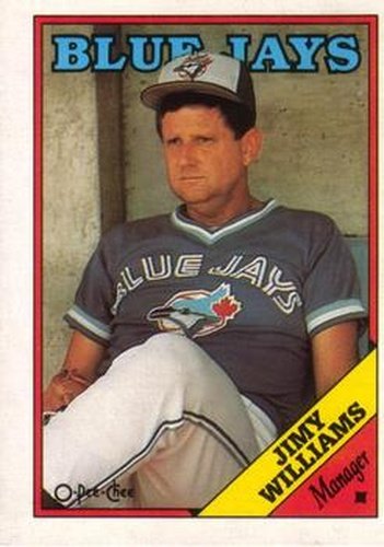 #314 Jimy Williams - Toronto Blue Jays - 1988 O-Pee-Chee Baseball