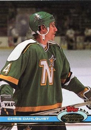 #314 Chris Dahlquist - Minnesota North Stars - 1991-92 Stadium Club Hockey