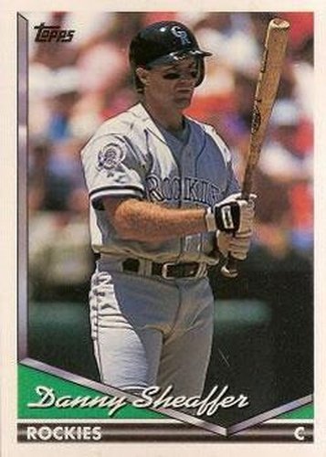 #314 Danny Sheaffer - Colorado Rockies - 1994 Topps Baseball