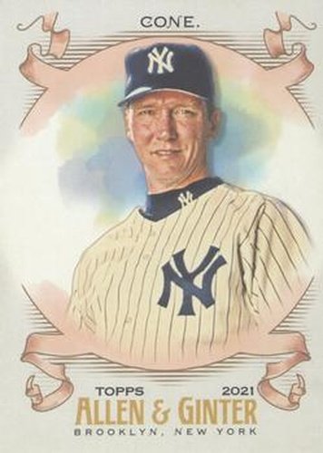 #314 David Cone - New York Yankees - 2021 Topps Allen & Ginter Baseball