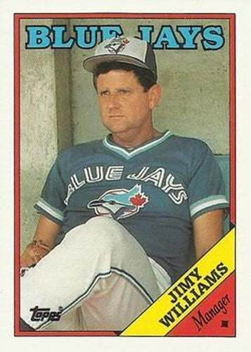#314 Jimy Williams - Toronto Blue Jays - 1988 Topps Baseball