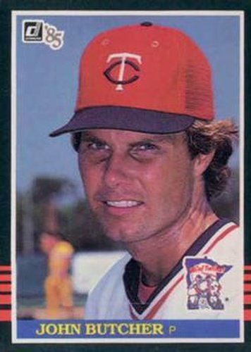 #314 John Butcher - Minnesota Twins - 1985 Donruss Baseball