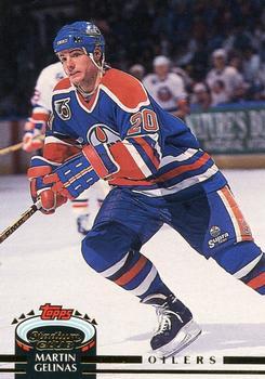 #314 Martin Gelinas - Edmonton Oilers - 1992-93 Stadium Club Hockey