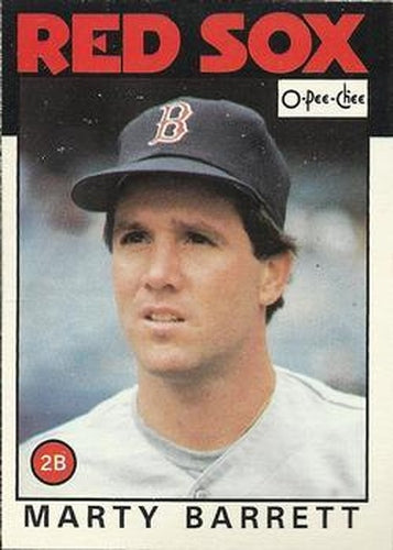 #314 Marty Barrett - Boston Red Sox - 1986 O-Pee-Chee Baseball