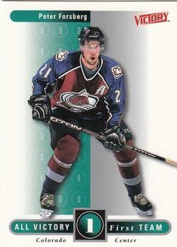#314 Peter Forsberg - Colorado Avalanche - 1999-00 Upper Deck Victory Hockey