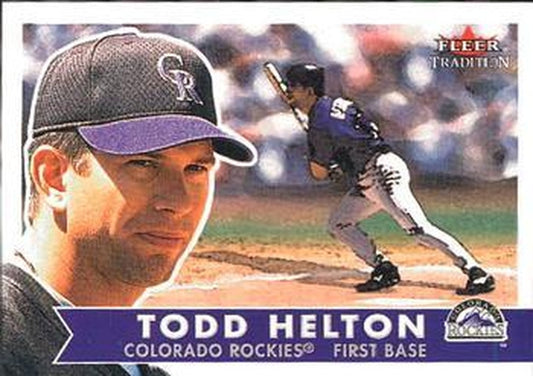 #314 Todd Helton - Colorado Rockies - 2001 Fleer Tradition Baseball