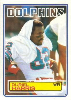 #314 Duriel Harris - Miami Dolphins - 1983 Topps Football