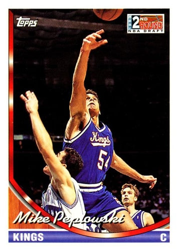 #314 Mike Peplowski - Sacramento Kings - 1993-94 Topps Basketball