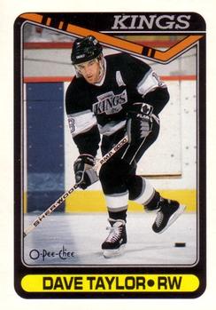 #314 Dave Taylor - Los Angeles Kings - 1990-91 O-Pee-Chee Hockey