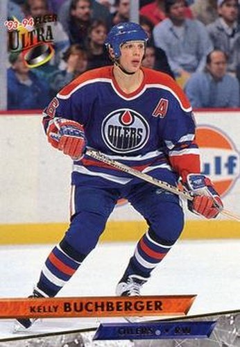 #314 Kelly Buchberger - Edmonton Oilers - 1993-94 Ultra Hockey