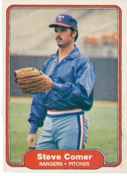 #314 Steve Comer - Texas Rangers - 1982 Fleer Baseball