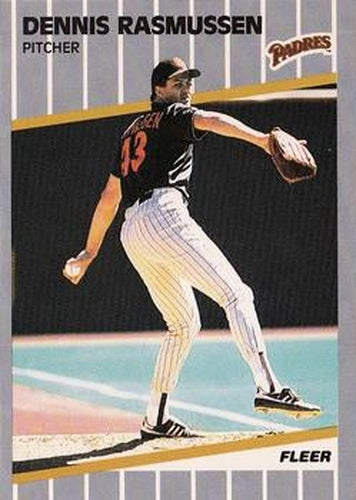 #314 Dennis Rasmussen - San Diego Padres - 1989 Fleer Baseball