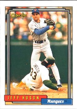 #314 Jeff Huson - Texas Rangers - 1992 O-Pee-Chee Baseball
