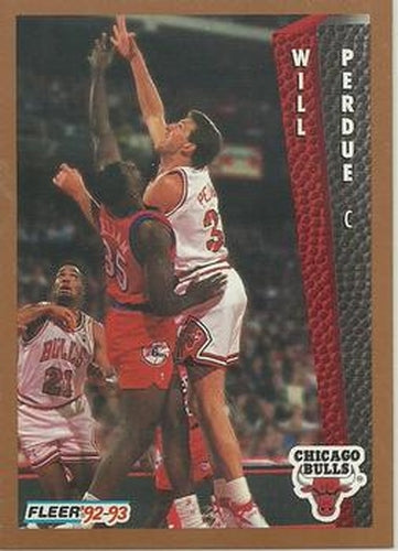 #314 Will Perdue - Chicago Bulls - 1992-93 Fleer Basketball