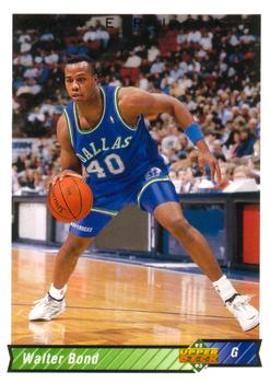 #314 Walter Bond - Dallas Mavericks - 1992-93 Upper Deck Basketball