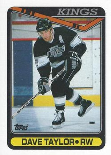 #314 Dave Taylor - Los Angeles Kings - 1990-91 Topps Hockey