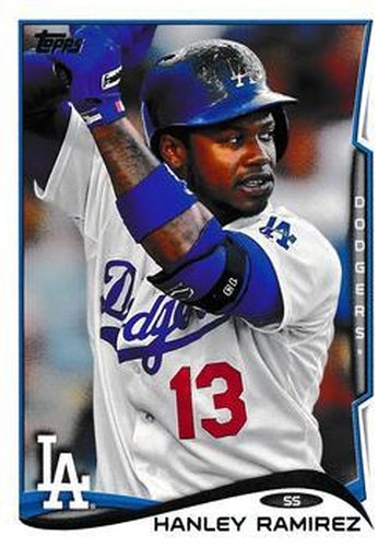 #314a Hanley Ramirez - Los Angeles Dodgers - 2014 Topps Baseball