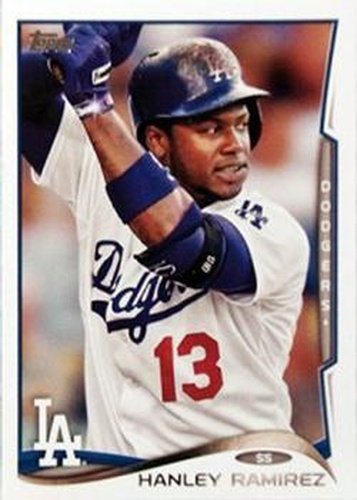 #314c Hanley Ramirez - Los Angeles Dodgers - 2014 Topps Baseball