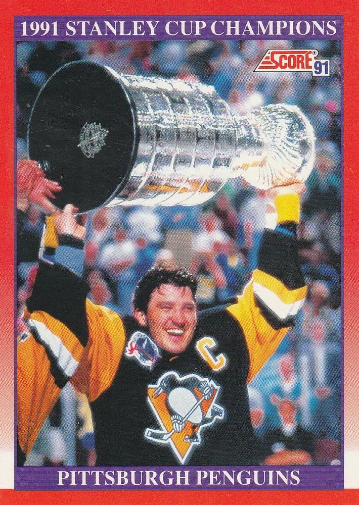 #315 Stanley Cup Champs - Pittsburgh Penguins - 1991-92 Score Canadian Hockey