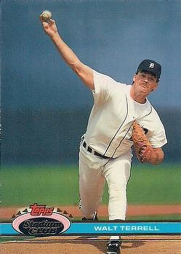 #315 Walt Terrell - Detroit Tigers - 1991 Stadium Club Baseball