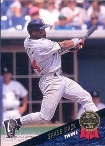 #315 Shane Mack - Minnesota Twins - 1993 Leaf Baseball