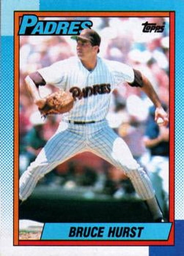 #315 Bruce Hurst - San Diego Padres - 1990 Topps Baseball