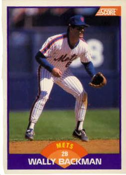 #315 Wally Backman - New York Mets - 1989 Score Baseball