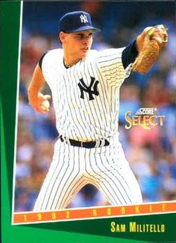 #315 Sam Militello - New York Yankees - 1993 Select Baseball