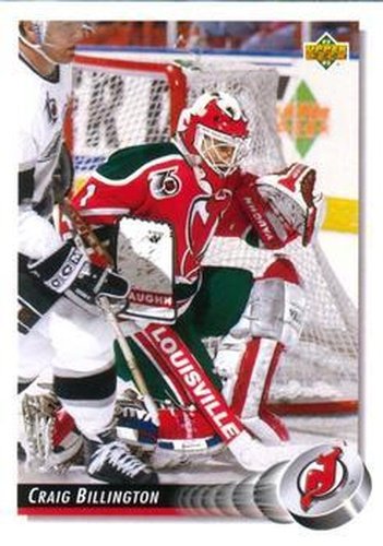 #315 Craig Billington - New Jersey Devils - 1992-93 Upper Deck Hockey