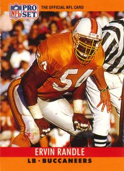 #315 Ervin Randle - Tampa Bay Buccaneers - 1990 Pro Set Football
