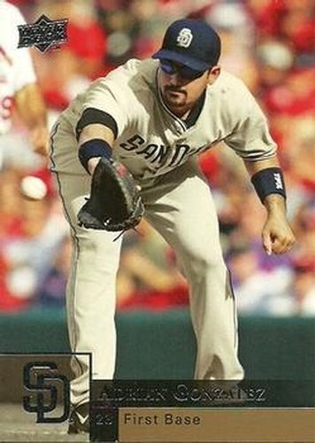 #315 Adrian Gonzalez - San Diego Padres - 2009 Upper Deck Baseball