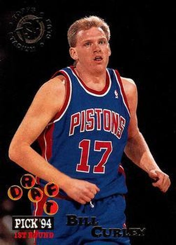 #315 Bill Curley - Detroit Pistons - 1994-95 Stadium Club Basketball
