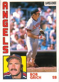 #315 Bob Grich - California Angels - 1984 O-Pee-Chee Baseball