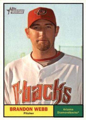 #315 Brandon Webb - Arizona Diamondbacks - 2010 Topps Heritage Baseball