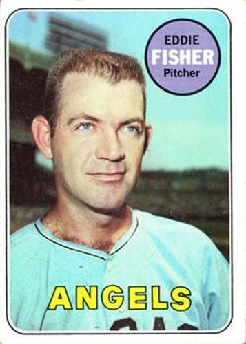 #315 Eddie Fisher - California Angels - 1969 Topps Baseball