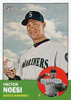 #315 Hector Noesi - Seattle Mariners - 2012 Topps Heritage Baseball