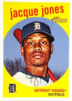 #315 Jacque Jones - Detroit Tigers - 2008 Topps Heritage Baseball