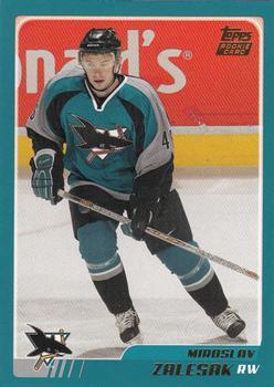 #315 Miroslav Zalesak - San Jose Sharks - 2003-04 Topps Hockey