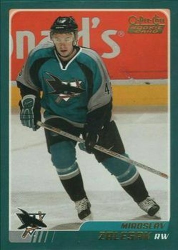 #315 Miroslav Zalesak - San Jose Sharks - 2003-04 O-Pee-Chee Hockey