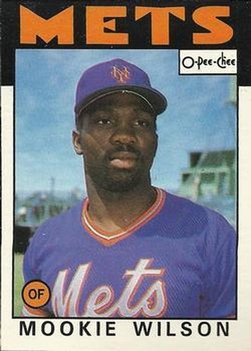 #315 Mookie Wilson - New York Mets - 1986 O-Pee-Chee Baseball