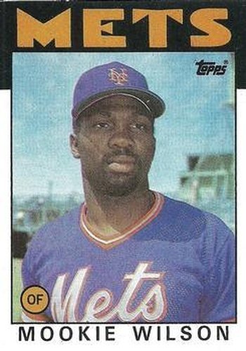 #315 Mookie Wilson - New York Mets - 1986 Topps Baseball