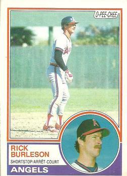 #315 Rick Burleson - California Angels - 1983 O-Pee-Chee Baseball