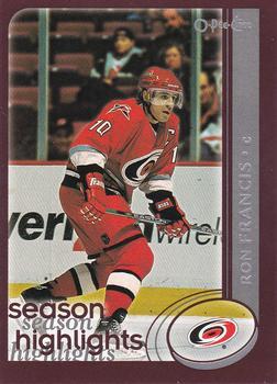 #315 Ron Francis - Carolina Hurricanes - 2002-03 O-Pee-Chee Hockey